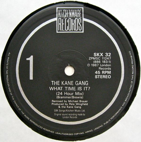 The Kane Gang - What Time Is It? | Kitchenware Records (SKX 32) - 3