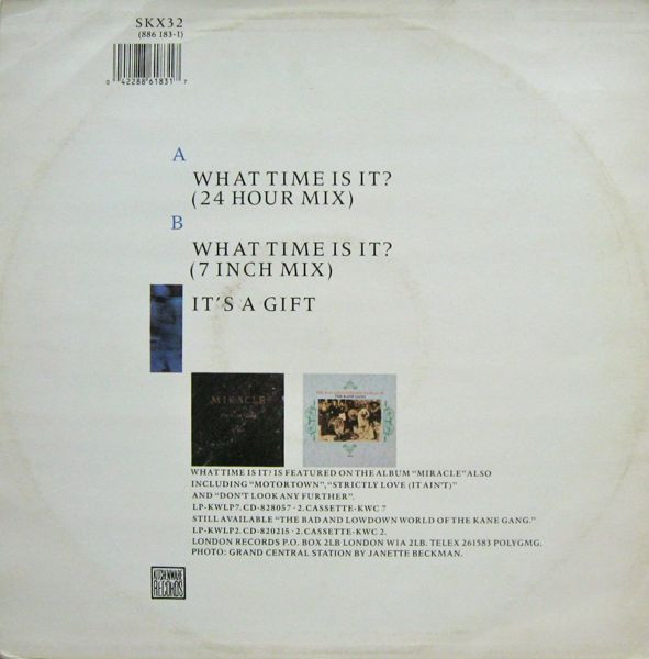 The Kane Gang - What Time Is It? | Kitchenware Records (SKX 32) - 2
