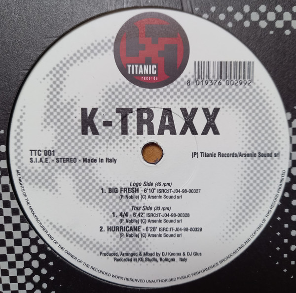 K-Traxx - E.P. | Titanic Records (TTC 001) - 3