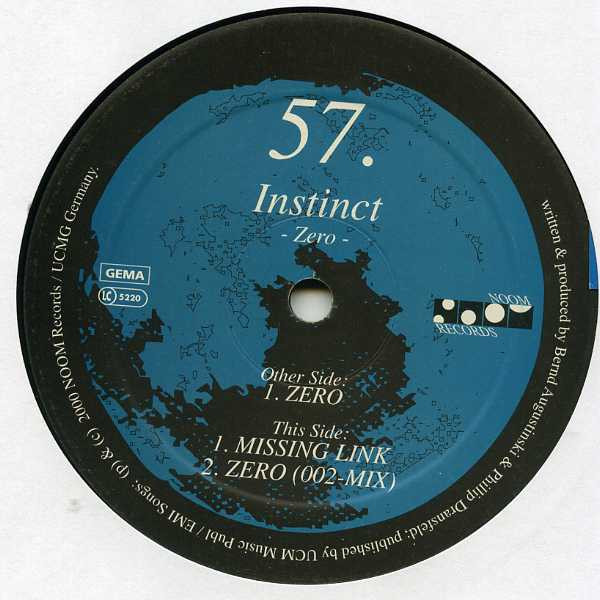Instinct - Zero | Noom Records (NOOM 057-6) - main Instinct - Zero | Noom Records (NOOM 057-6) - main