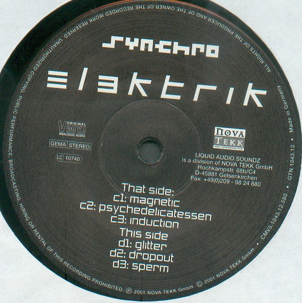 Synchro - Elektrik | Liquid Audio Soundz (GTN 1043.12) - main Synchro - Elektrik | Liquid Audio Soundz (GTN 1043.12) - main