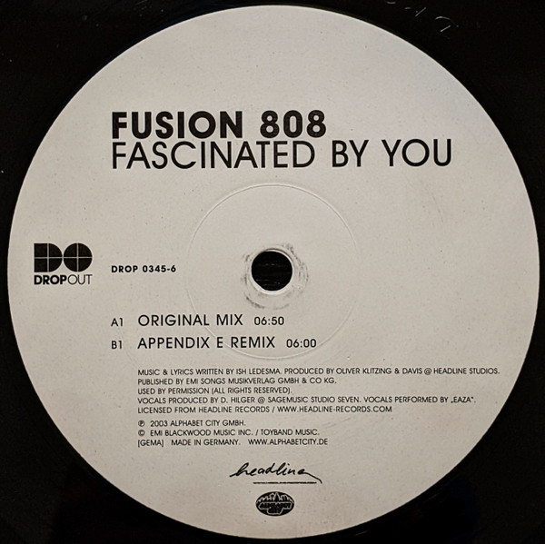 Fusion 808 - Fascinated By You | Dropout (DROP 0345-6) - 4