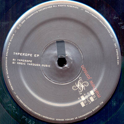 Mathew Jonson - Typerope EP | Itiswhatitis Recordings (IIWII007) - main