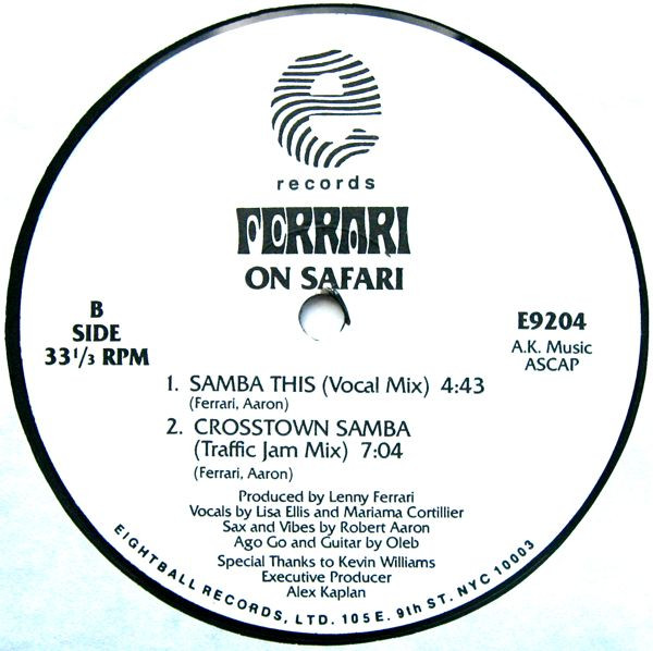 Lenny Ferrari - On Safari | E Records (E9204) - 3 Lenny Ferrari - On Safari | E Records (E9204) - 3