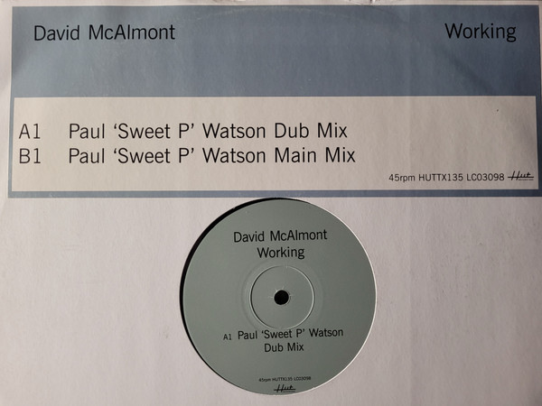 David McAlmont - Working | Hut Recordings (HUTTX135) - main David McAlmont - Working | Hut Recordings (HUTTX135) - main