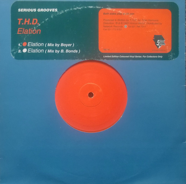 T.H.D. - Elation | Serious Grooves (SGT14)