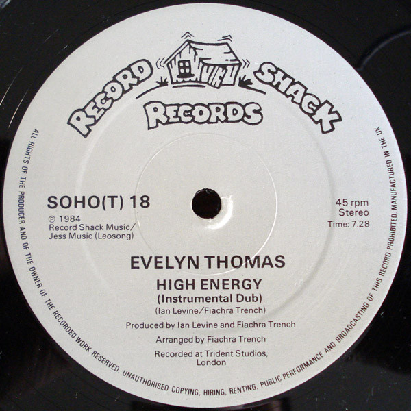 Evelyn Thomas - High-Energy | Record Shack Records (SOHOT 18) - 4 Evelyn Thomas - High-Energy | Record Shack Records (SOHOT 18) - 4