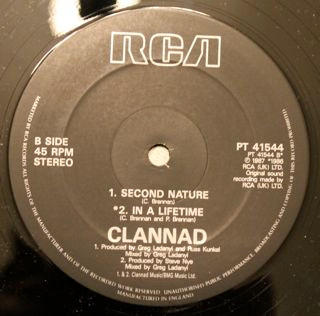 Clannad & Bruce Hornsby - Something To Believe In | RCA (PT 41544) - 4