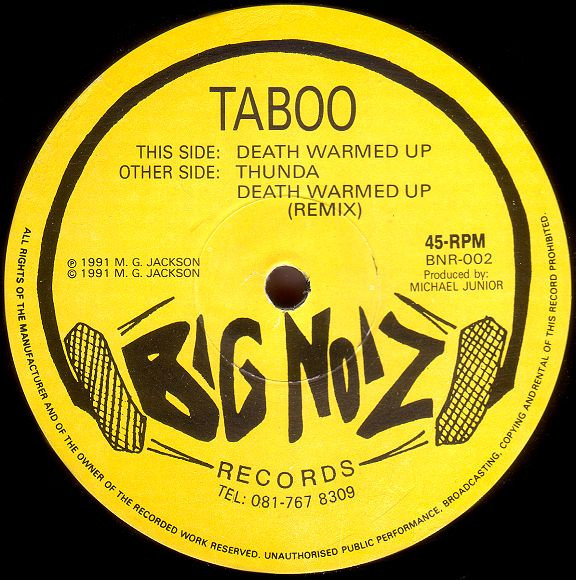 Taboo - Death Warmed Up | Big Noiz Records (BNR002)