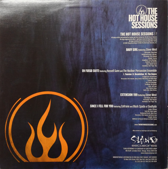 The Hot House Sessions - The Hot House Sessions EP | Slang Recordings (SMG 005) - 2 The Hot House Sessions - The Hot House Sessions EP | Slang Recordings (SMG 005) - 2