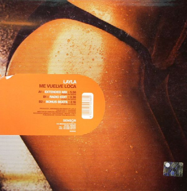 Layla - Me Vuelve Loca | Sensor Music (SNS006) - 2