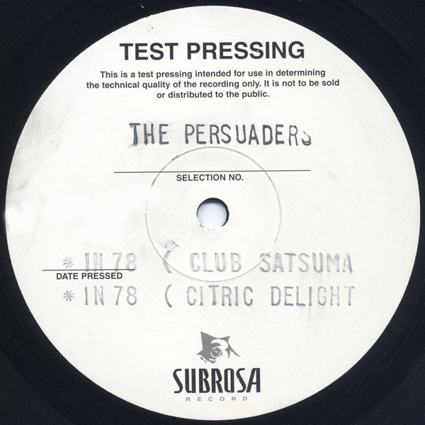 The Persuaders - Beethoven / In 78 | Subrosa Record (QZS 017) - 2 The Persuaders - Beethoven / In 78 | Subrosa Record (QZS 017) - 2