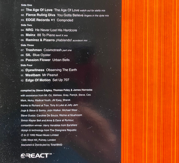 Various - Reactivate Five - Pure Trance And Techno | React (REACT LP 010) - 3