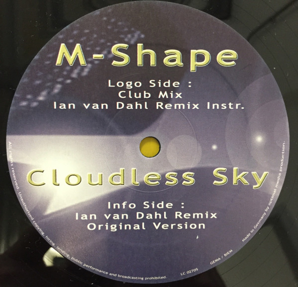 M-Shape - Cloudless Sky | X-IT Records (XLTD 0018)