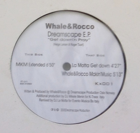 Whale&Rocco - Dreamscape E.P | K-Traxx (Kx001) - main Whale&Rocco - Dreamscape E.P | K-Traxx (Kx001) - main