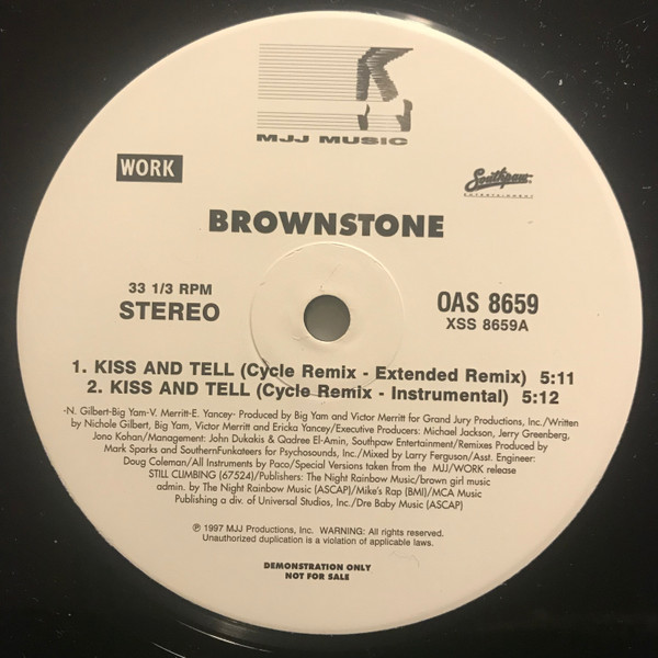 Brownstone - Kiss And Tell | MJJ Music (OAS 8659)