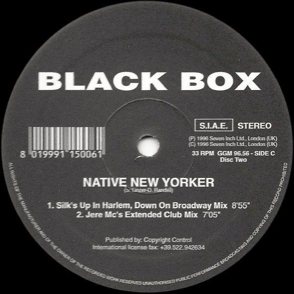 Black Box - Native New Yorker (Dance Mixes) | Groove Groove Melody (GGM 9656) - 4