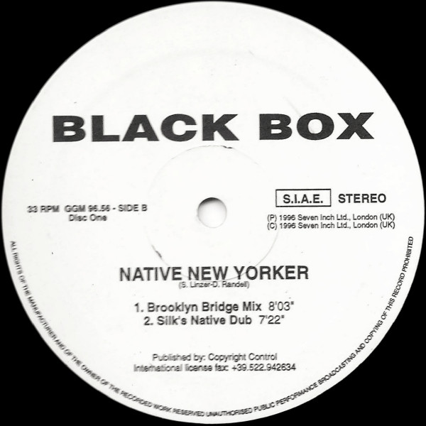 Black Box - Native New Yorker (Dance Mixes) | Groove Groove Melody (GGM 9656) - 3