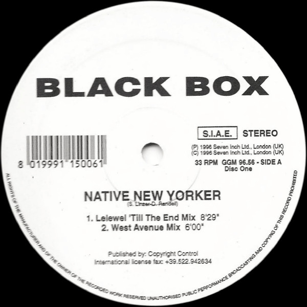 Black Box - Native New Yorker (Dance Mixes) | Groove Groove Melody (GGM 9656) - 2