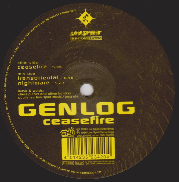 Genlog - Ceasefire | Low Spirit Recordings (DMDLS005MS) - 3 Genlog - Ceasefire | Low Spirit Recordings (DMDLS005MS) - 3