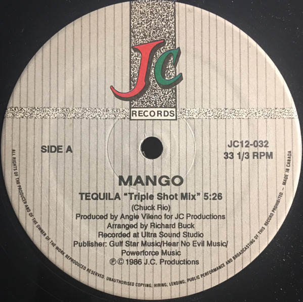 Mango - Tequila / Soul Cha Cha / Soul Limbo / Funky Nassau | J.C. Records (JC12-032)