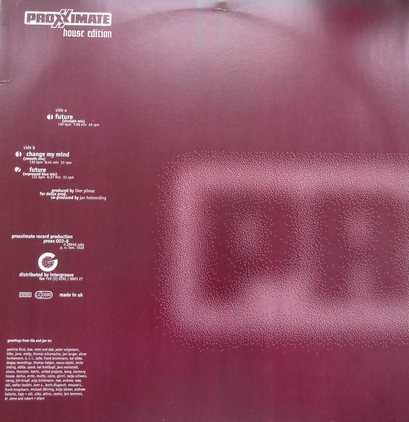 Velvet - Way Of Future | Proxximate (PROXX 003-6) - 2 Velvet - Way Of Future | Proxximate (PROXX 003-6) - 2