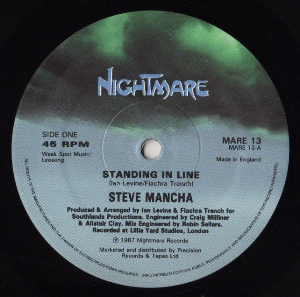 Steve Mancha - Standing In Line | Nightmare Records (MARE  13) - 2