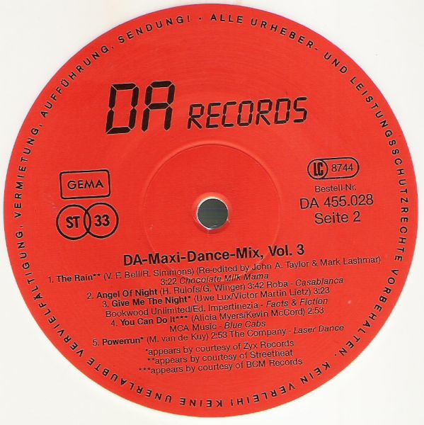 Various - DA Maxi-Dance-Mix Vol. 3 | DA Records (DA 455.028) - 4 Various - DA Maxi-Dance-Mix Vol. 3 | DA Records (DA 455.028) - 4