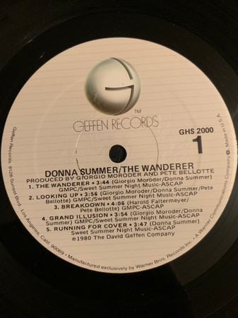 Donna Summer - The Wanderer | Geffen Records (GHS 2000) - 3 Donna Summer - The Wanderer | Geffen Records (GHS 2000) - 3