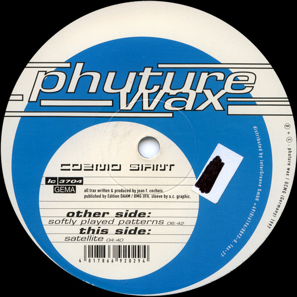 Cozmo Giant - Softly Played Patterns / Satellite | Phuture Wax (WAX 029-6) - main