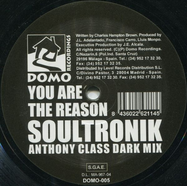 Soultronik - You Are The Reason | Domo Recordings (Spain) (DOMO-005) - main