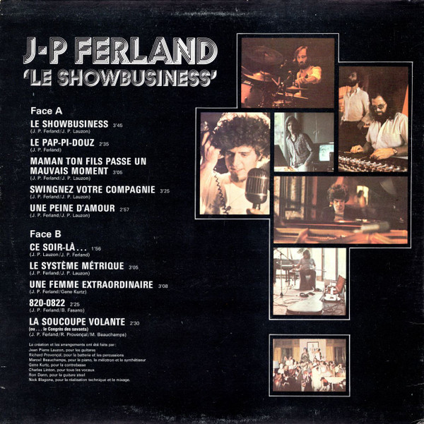 J-P Ferland - Le Showbusiness | Barclay (80208) - 2 J-P Ferland - Le Showbusiness | Barclay (80208) - 2