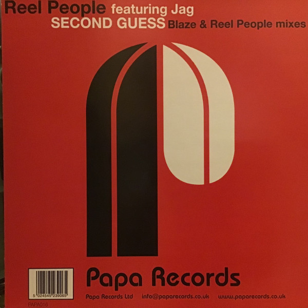 Reel People Featuring Jag - Second Guess | Papa Records (PAPA 016) - 2 Reel People Featuring Jag - Second Guess | Papa Records (PAPA 016) - 2