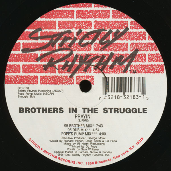 Brothers In The Struggle - Prayin' | Strictly Rhythm (SR12183) - 2
