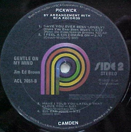 Jim Ed Brown - Gentle On My Mind | Pickwick (ACL 7051) - 4 Jim Ed Brown - Gentle On My Mind | Pickwick (ACL 7051) - 4