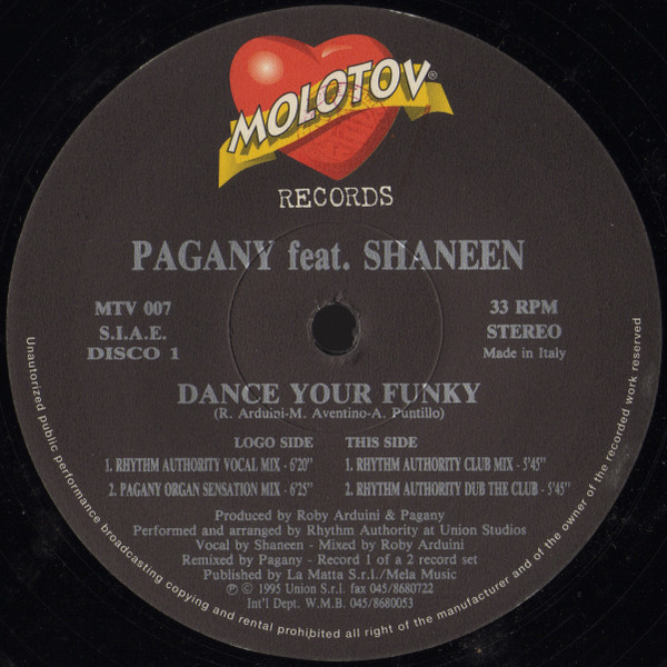 Pagany Feat. Shaneen - Dance Your Funky | Molotov Records (MTV 007)