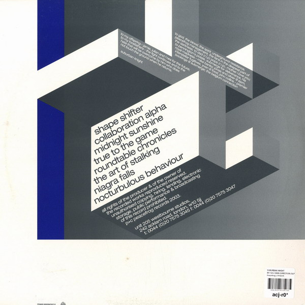 Suburban Knight - My Sol Dark Direction | Peacefrog Records (PFG025) - 2