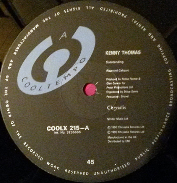 Kenny Thomas - Outstanding | Cooltempo (COOLX 215) - 3