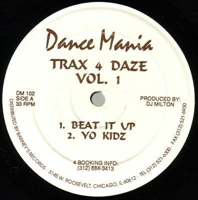 DJ Milton - Trax 4 Daze Vol. 1 | Dance Mania (DM 102) - main
