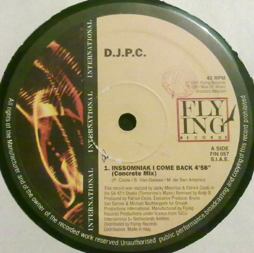 D.J.P.C. - Inssomniak I Come Back | Flying International (FIN 057) - main D.J.P.C. - Inssomniak I Come Back | Flying International (FIN 057) - main