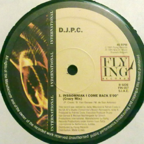 D.J.P.C. - Inssomniak I Come Back | Flying International (FIN 057) - 2 D.J.P.C. - Inssomniak I Come Back | Flying International (FIN 057) - 2
