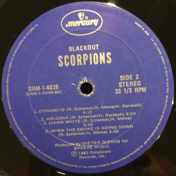 Scorpions - Blackout | Mercury (SRM-1-4039) - 4