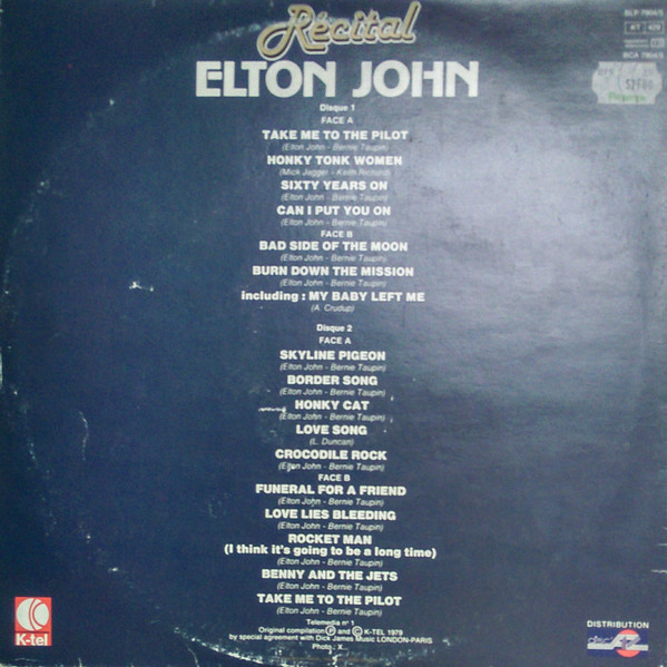 Elton John - Récital - In Concert | K-Tel (BLP 7904) - 3 Elton John - Récital - In Concert | K-Tel (BLP 7904) - 3