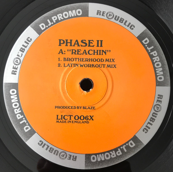 Phase II - Reachin' / It's A Mystery | Republic Records (LICT 006X) - 4