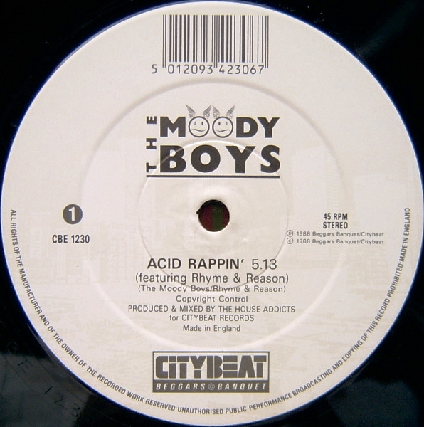 The Moody Boys - Acid Rappin / Acid Heaven | City Beat (CBE 1230) - 3