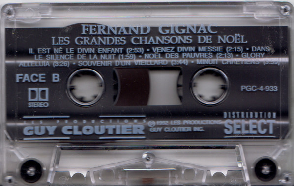 Fernand Gignac - Les Grandes Chansons de Noël | Les Productions Guy Cloutier Inc. (PGC-4-933) - 4 Fernand Gignac - Les Grandes Chansons de Noël | Les Productions Guy Cloutier Inc. (PGC-4-933) - 4