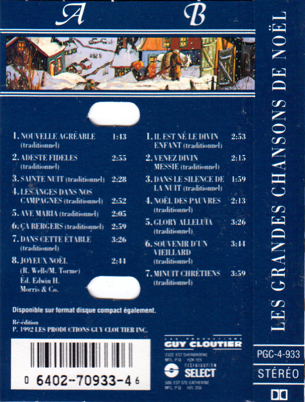 Fernand Gignac - Les Grandes Chansons de Noël | Les Productions Guy Cloutier Inc. (PGC-4-933) - 2 Fernand Gignac - Les Grandes Chansons de Noël | Les Productions Guy Cloutier Inc. (PGC-4-933) - 2