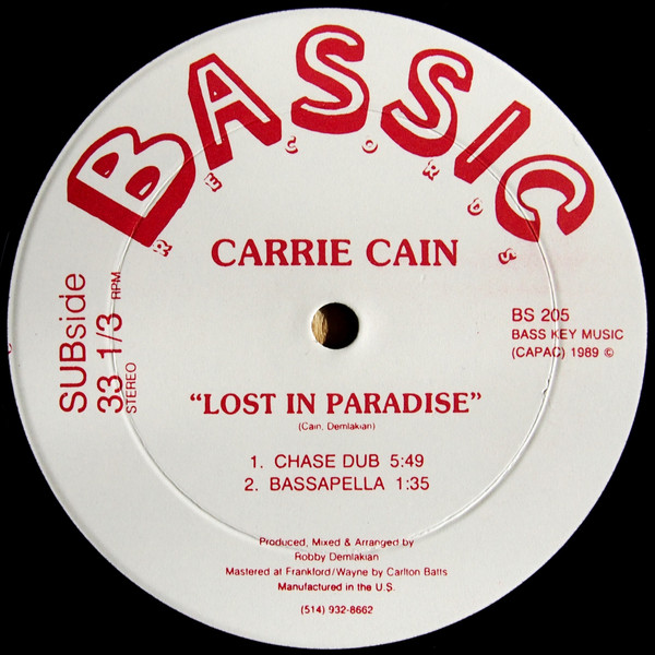 Carrie Cain - Lost In Paradise | Bassic Records (BS 205) - 2