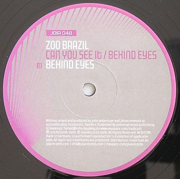Zoo Brazil - Can You See It / Behind Eyes | Joia Records (JOIA 048) - 2