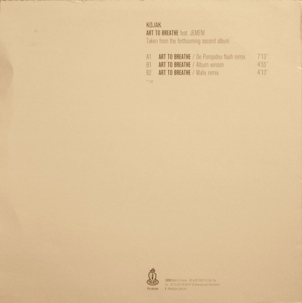 Kojak Feat. Jemeni - Art To Breathe | Pro-Zak Trax (10209) - 4 Kojak Feat. Jemeni - Art To Breathe | Pro-Zak Trax (10209) - 4
